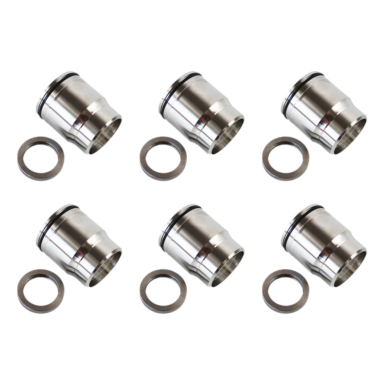 6pcs 3686961 Injector Sleeve Kit Cup Tube W/ Seal For ISX single Cam