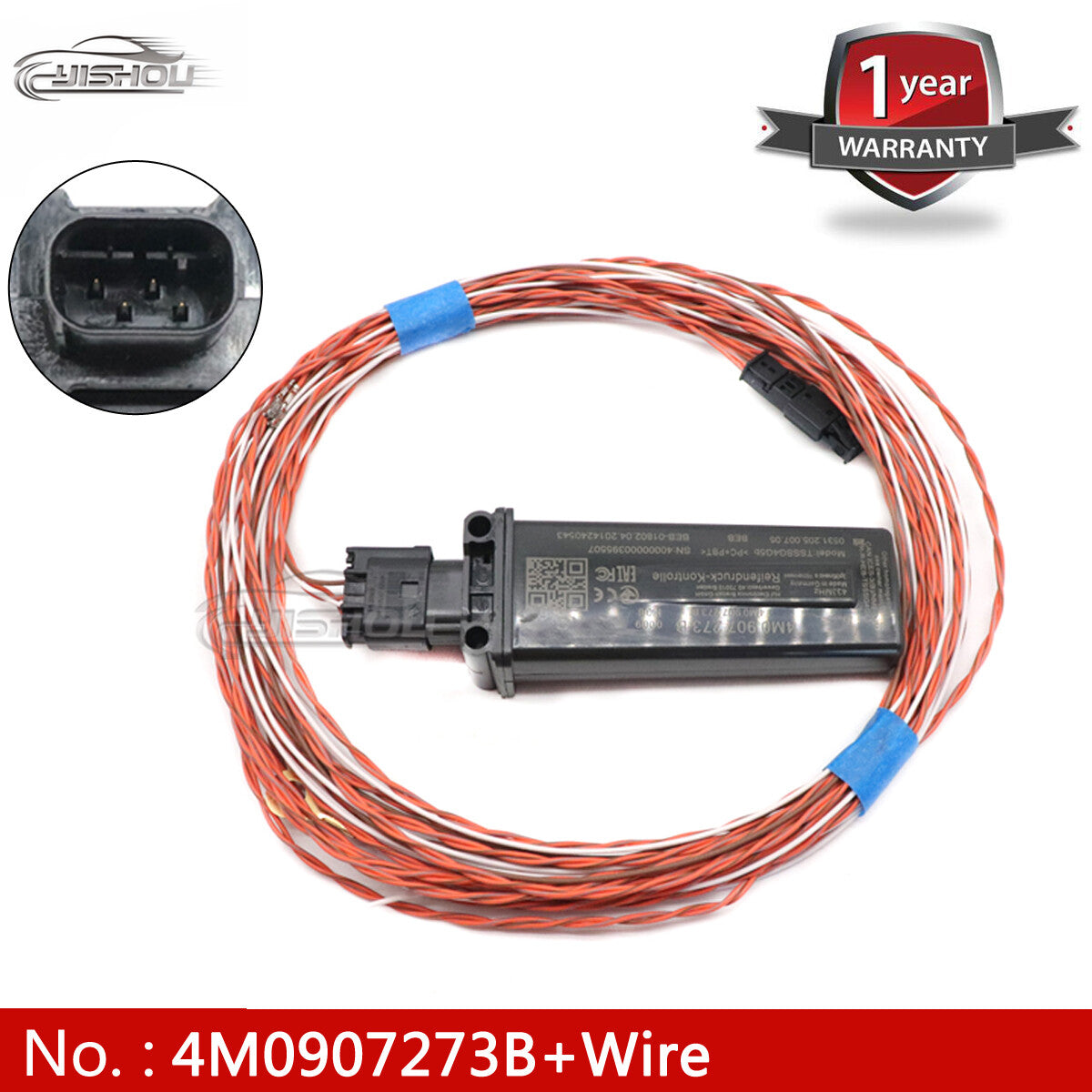 4M0907273B + Wire Tire Pressure Module TPMS for AUDI RS3 RS4 RS5 for A6 A7 for A8 Q8 Q7