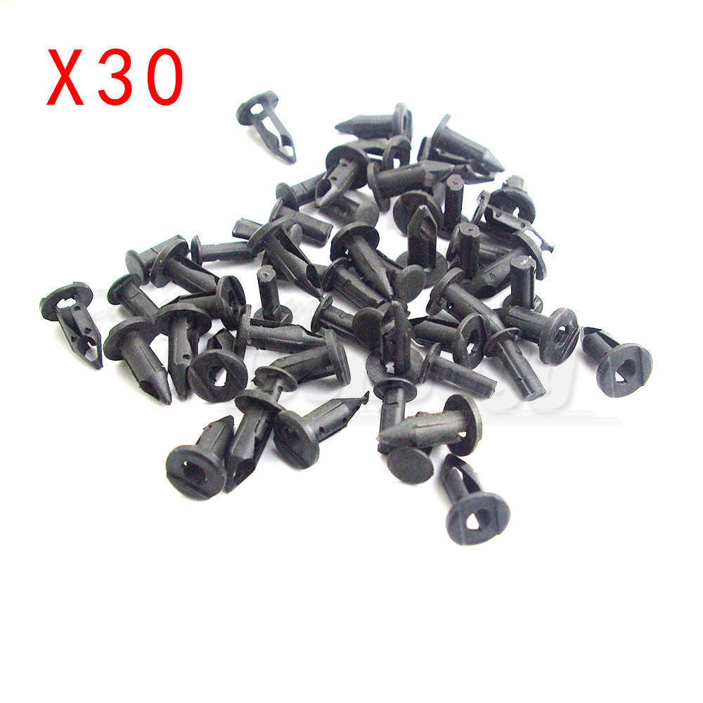 30Pcs ATV Fender Clips 8mm for Suzuki Eiger Ozark King Quad for Ford Chry