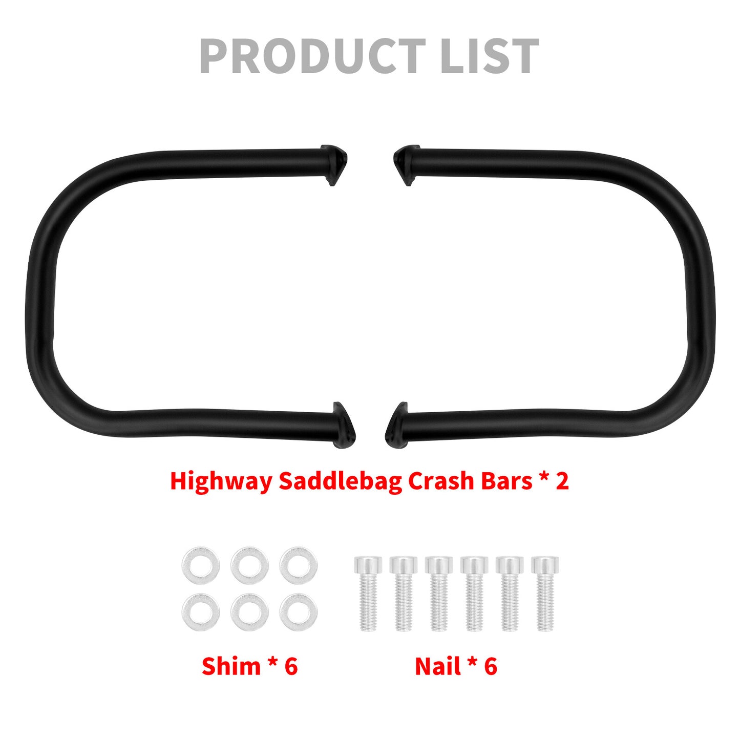 Black Rear Saddlebag Highway Guard Bars For Indian Chieftain Springfield 14-2023
