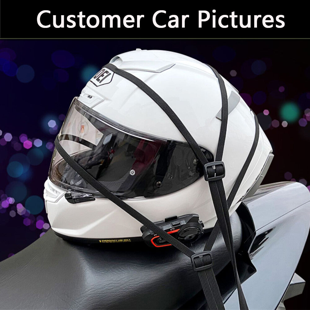 Universal Motorcycles Cargo Helmet Luggage Holder Net Buckle Rope Strap Hook