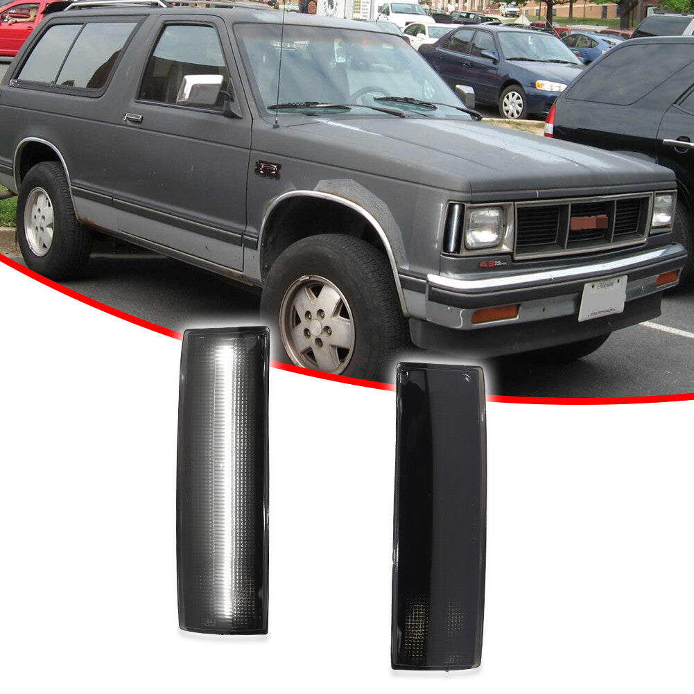 Smoke white side marker corner lights, a pair for Chevrolet for GMC for Oldsmobile