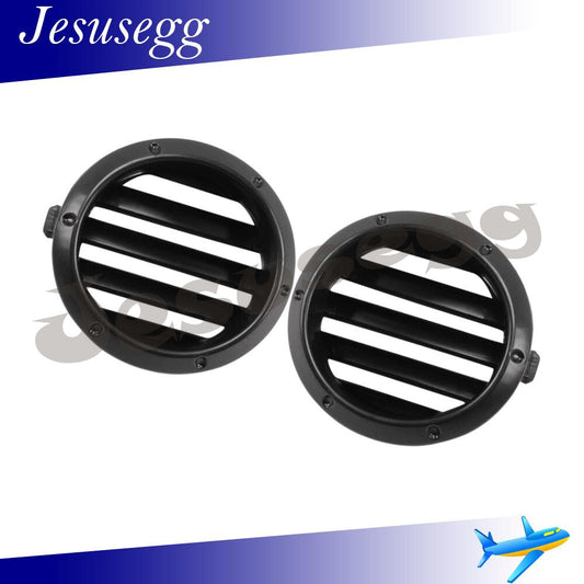 Pair Fog Light Cover Right+Left Side for Toyota Highlander 2004-2007