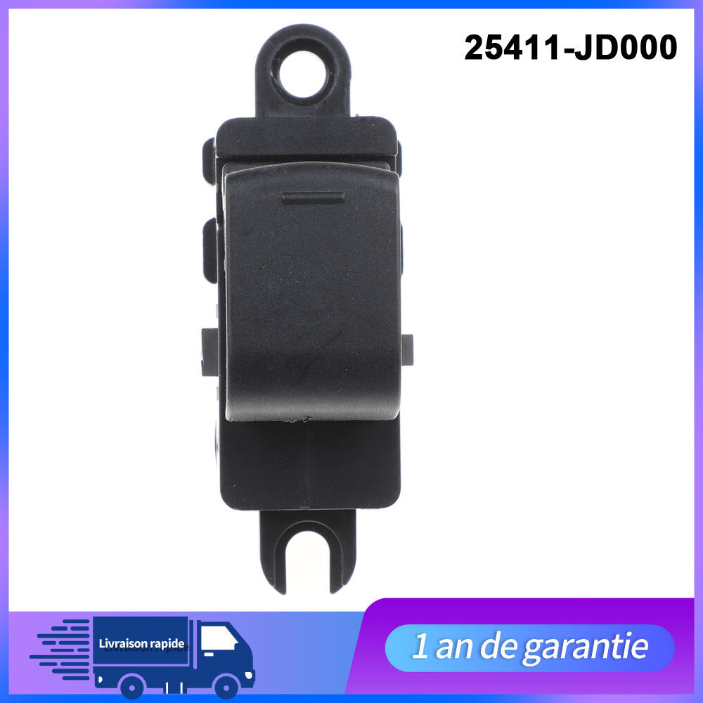 Bouton Interrupteur Leve Vitre pour QASHQAI 25411BR00A 25411-JD000