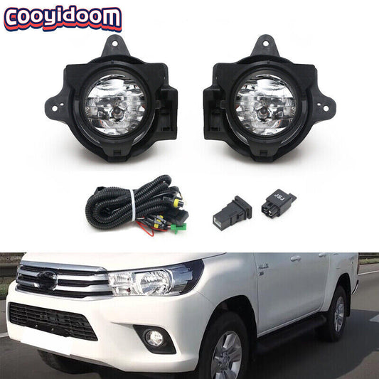 1. Front bumper fog lights applicable to 2012-2016 for Toyota Hilux VIGO MK7