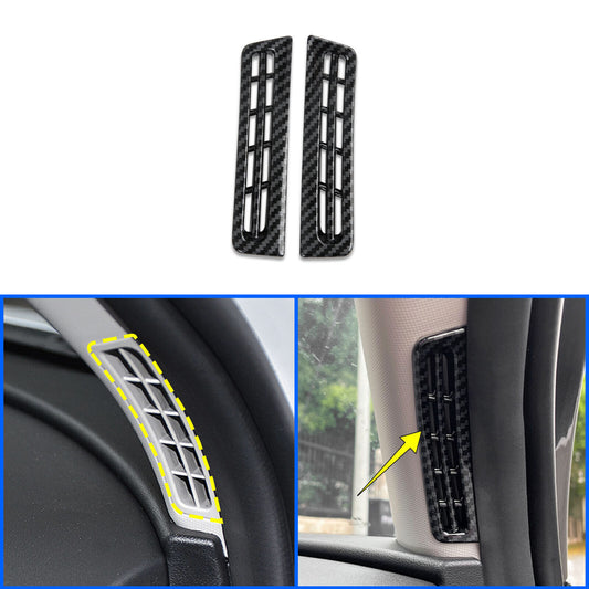 Carbon Fiber Front Air Vent Outlet Frame Cover Trim for Hyundai for Tucson 2021-2023