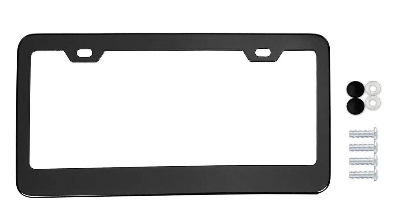 Car license plate cover, frame cover, rear boot, black standard metal, suitable for Honda 2x