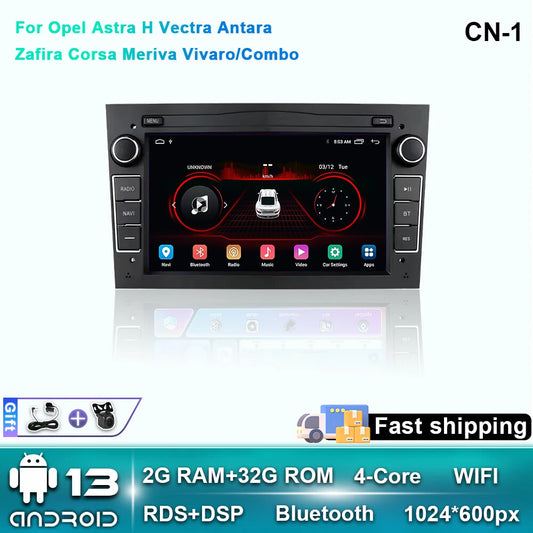 for Opel for Astra H Vectra Antara Zafira Corsa Vivaro Meriva Car Radio Multimedia