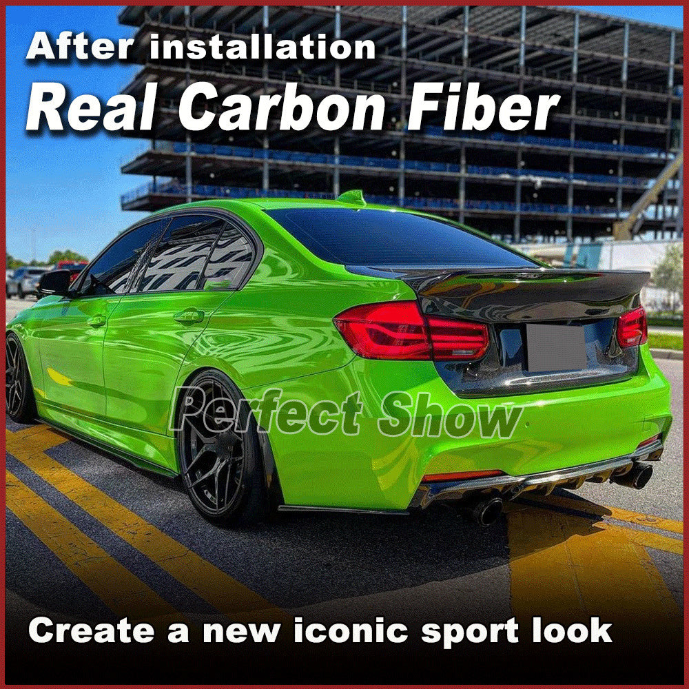 for BMW 3 Series F80 M3  F30 Real Carbon Fiber Rear Trunk Boot Lid Cover Trim