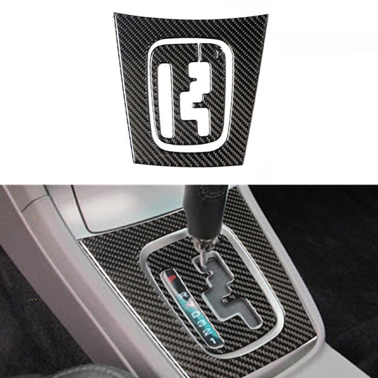 Carbon Fiber Gear Shift Panel Decorative Trim Cover for Subaru Forester 2005-08