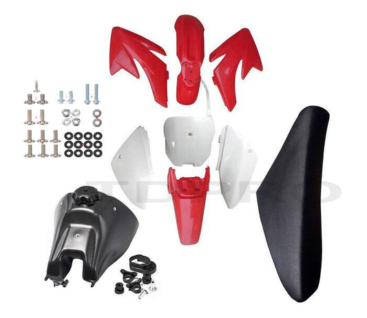 Fuel tank for seat plastic body kit screws for Dirt Pit bicycle for Honda CRF70 motocross
