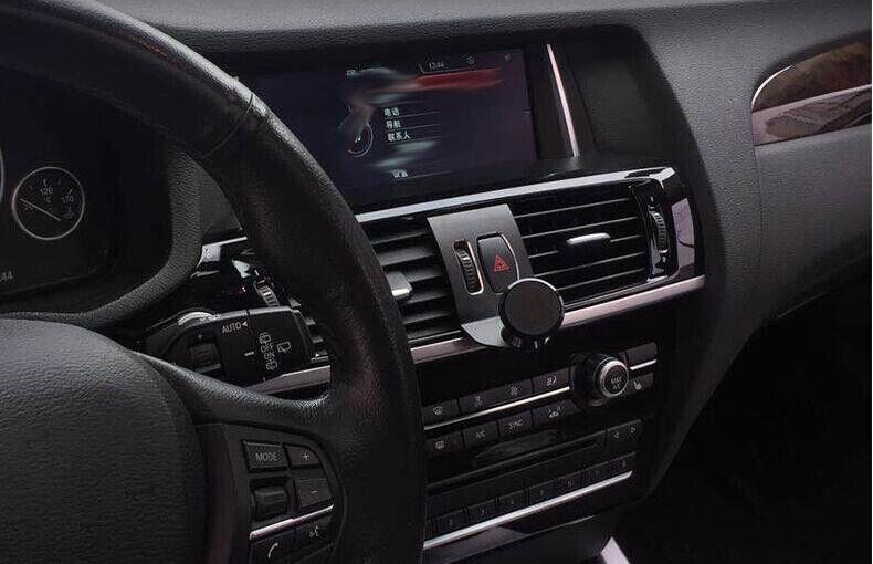 for BMW X3 X4 2011-2017 Black Aluminum Magnetic Mobile Phone Navigation Holder