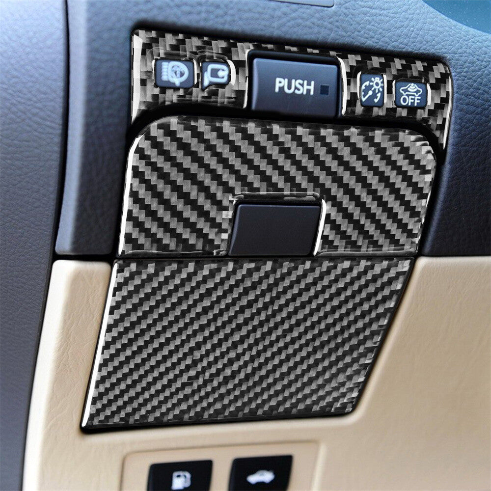 Carbon Fiber Rear Trunk Switch Button Panel Trim for Luxus GS 2006-11Accessories