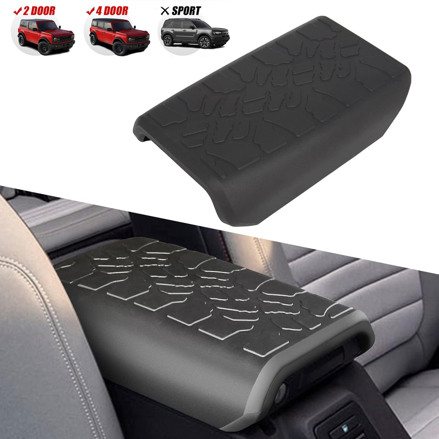 Center console armrest cover prevents water damage and is suitable for 2021-24 for Ford for Mustang 2/4 door models.
