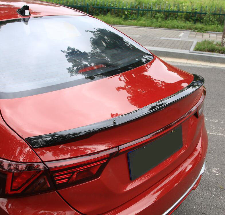 for Kia Forte Cerato 2019-2021 Bright black ABS Rear Tail Trunk Spoiler Wing Lip