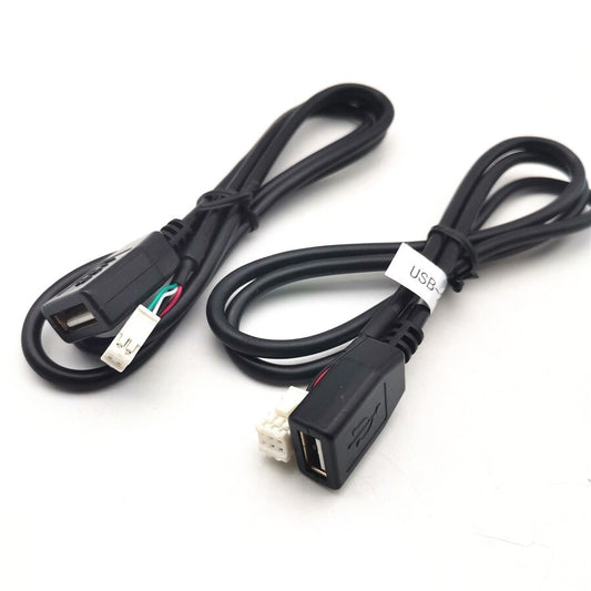 USB 4pin 6pin Cable for Android Car Radio Stereo USB Cable Adapter Vonnector