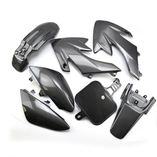 Carbon Fiber Plastic Fender Kit Body Work Fairing CRF XR50 CRF50 Pit Dirt Bike