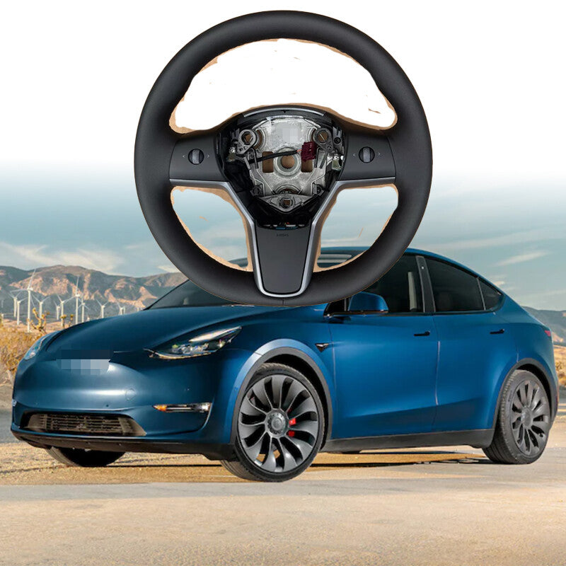 1490214-00-B Fit for Tesla Model 3Y Driver Heated Leather Steering Wheel