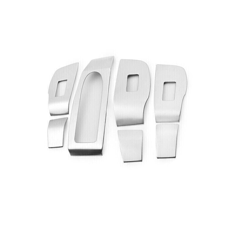 for Mazda CX-30 CX30 2020-24 Silver Steel Window Lift Panel Switch Cover Trim 7X