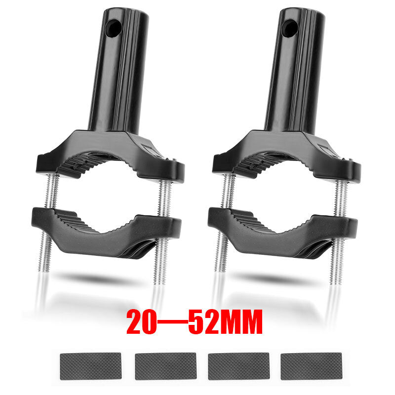 2x 20-52mm Motorcycle Headlight Spot Fog Light Mount Bracket Fork Clamp Holder
