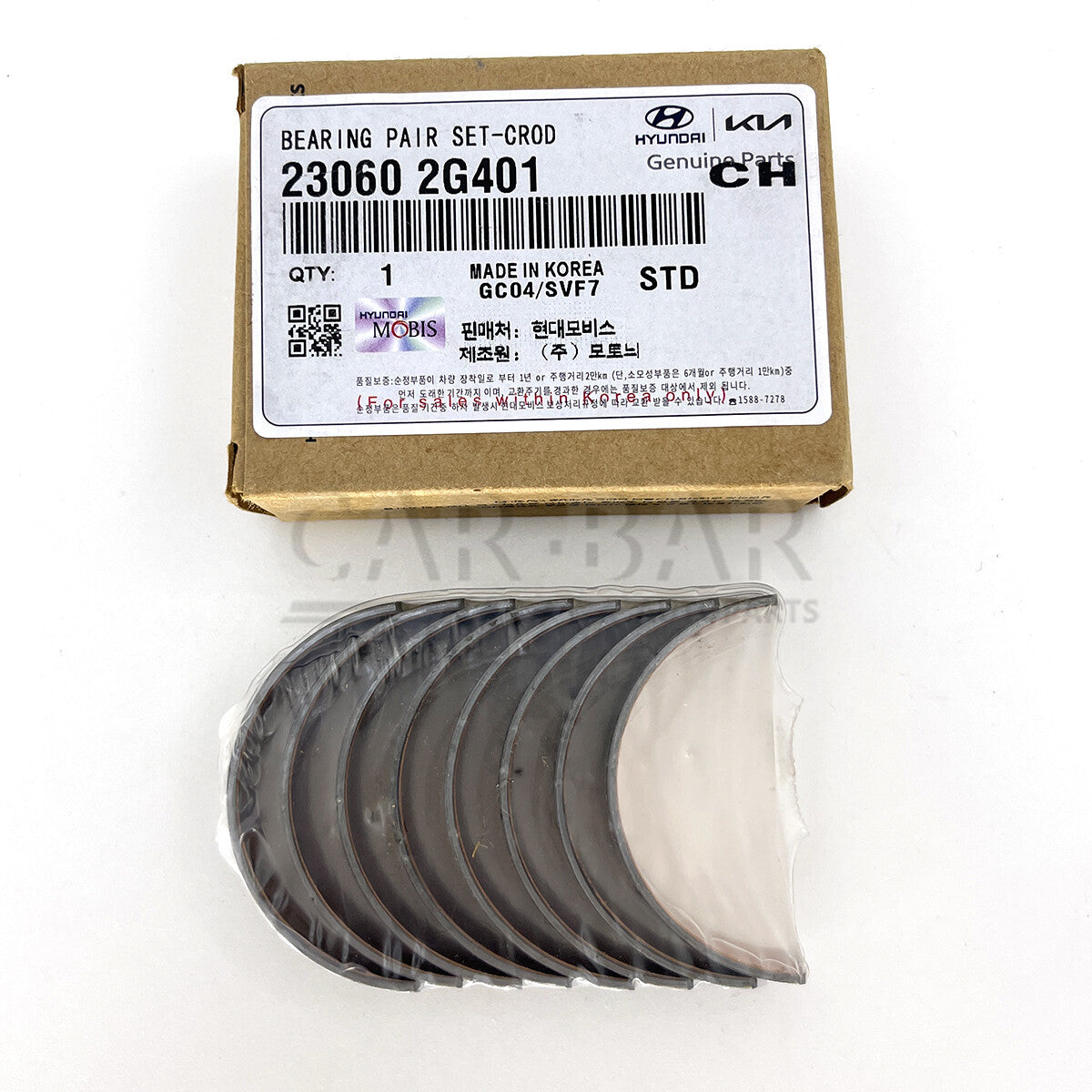 8PCS Connecting Rod Bearing STD 23060-2G401 for Hyundai for Kia 2.0L 2.4L 2011-2018