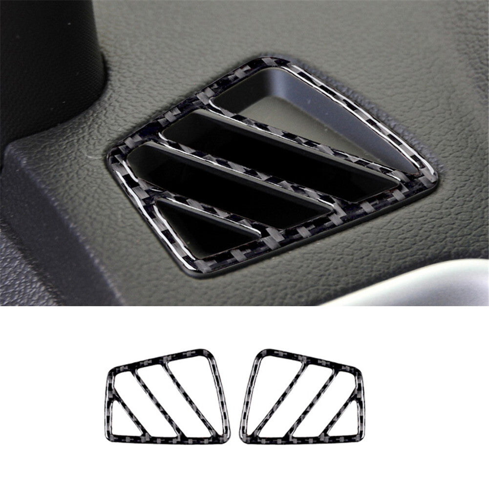 Carbon Fiber Dashboard Side Vent Frame Trim Panel for Ford Explorer 2011-2014