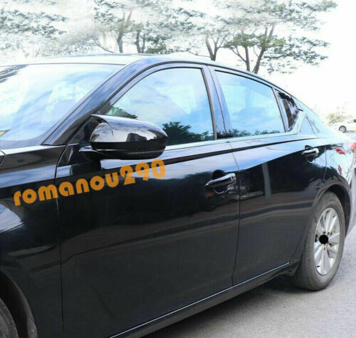 for Nissan Altima 2019-2022 Stainless Car Window Bottom Trim Strip Cover Black