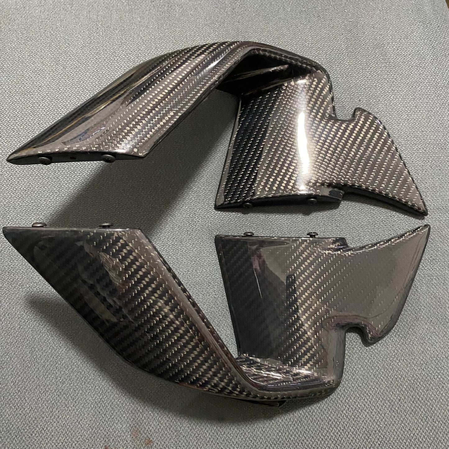 for BMW S1000RR M1000RR 2023 100% Carbon Fiber Front Spoiler Fixed Wind Winglets