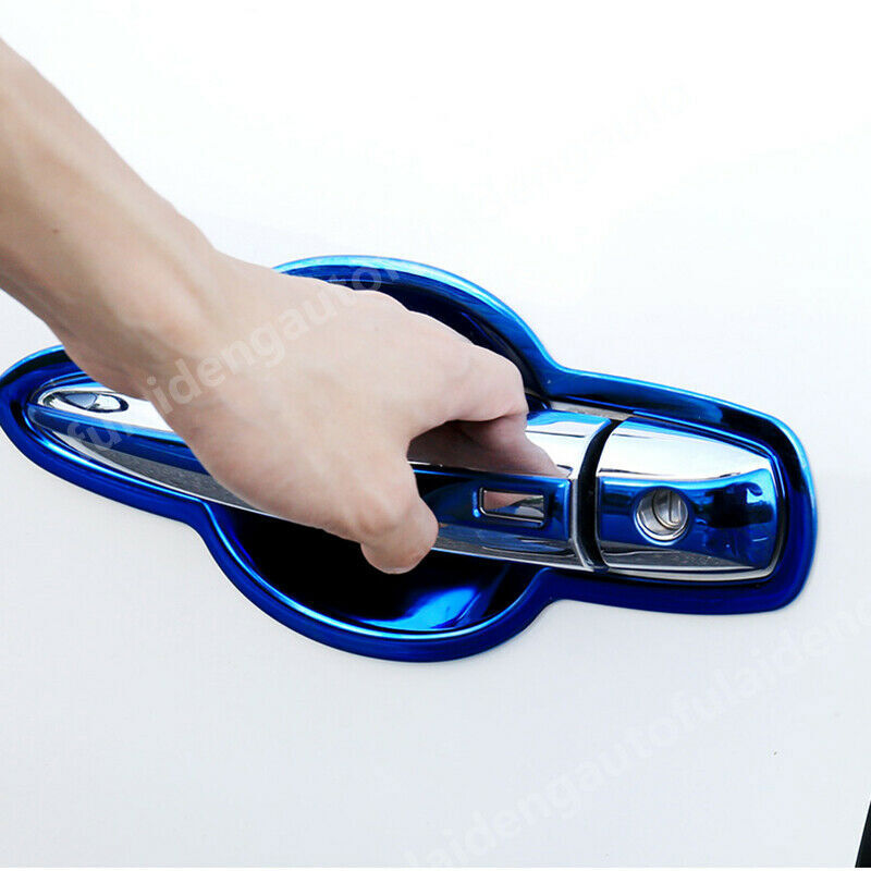 16P for Nissan Altima 2019-2022 Blue titanium outer door handle+bowl cover trim