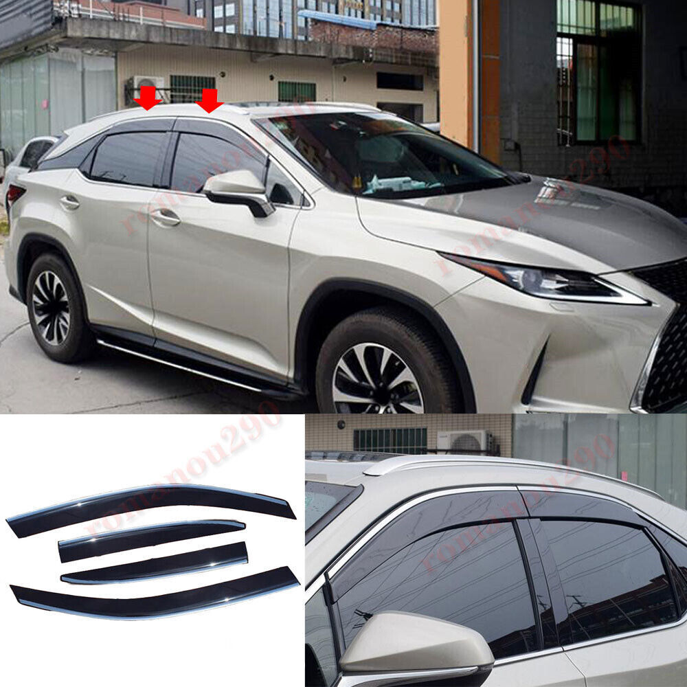 for LEXUS RX350L/450L 2018-22 Smoke Window Visors Sun Rain Guard Vent Deflectors
