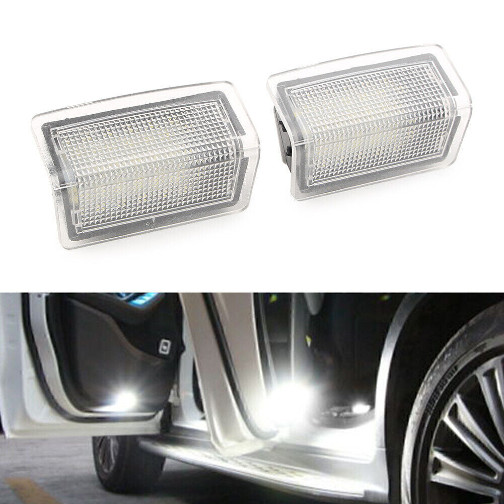 2x Car Step Courtesy Side Door White Lights Fit for Mercedes Benz B C E ML Class