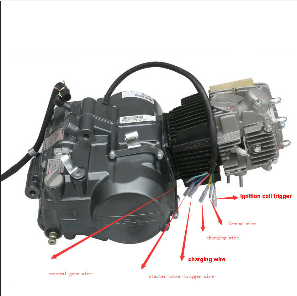 for Lifan 140cc Engine Motor Kit Manual For Pit Bike for Honda CRF50 CT70 110 Atomik SSR
