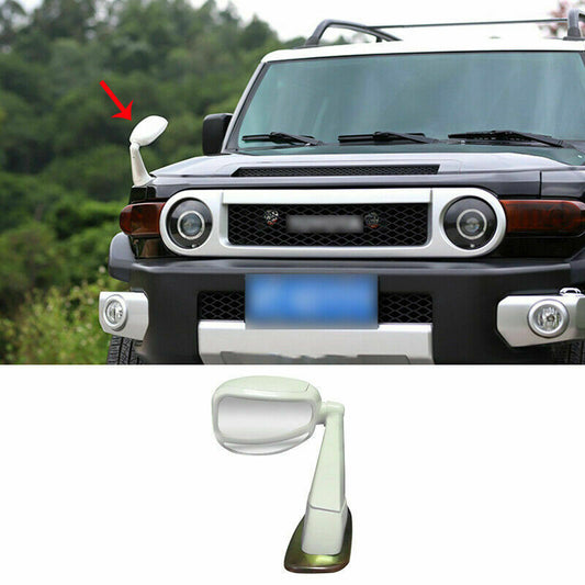 White Car Engine Hood RearView Side Mirror Cover for Toyota FJ Cruiser 2007-2021