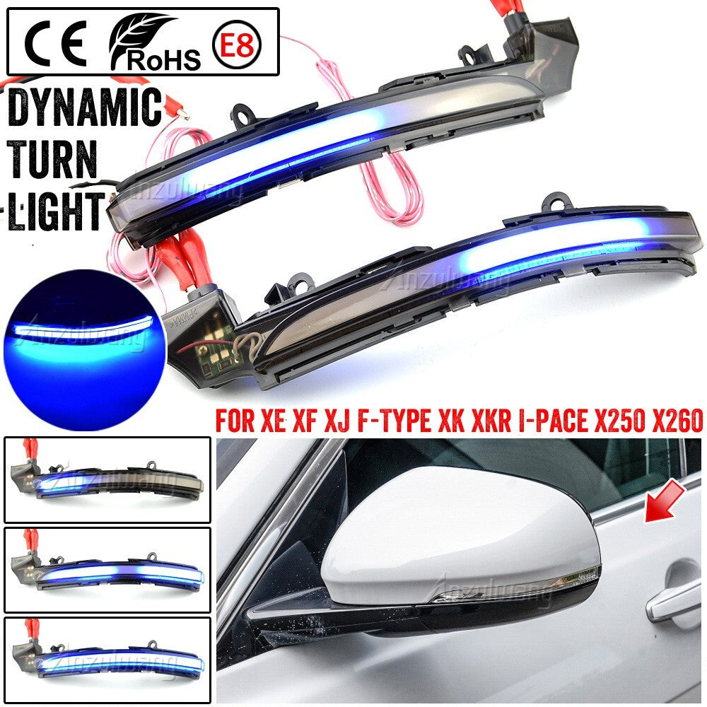 Dynamic Turn Signal Light for Jaguar XE XF X250 X260 XJ X351 for F-type X152 I-pace