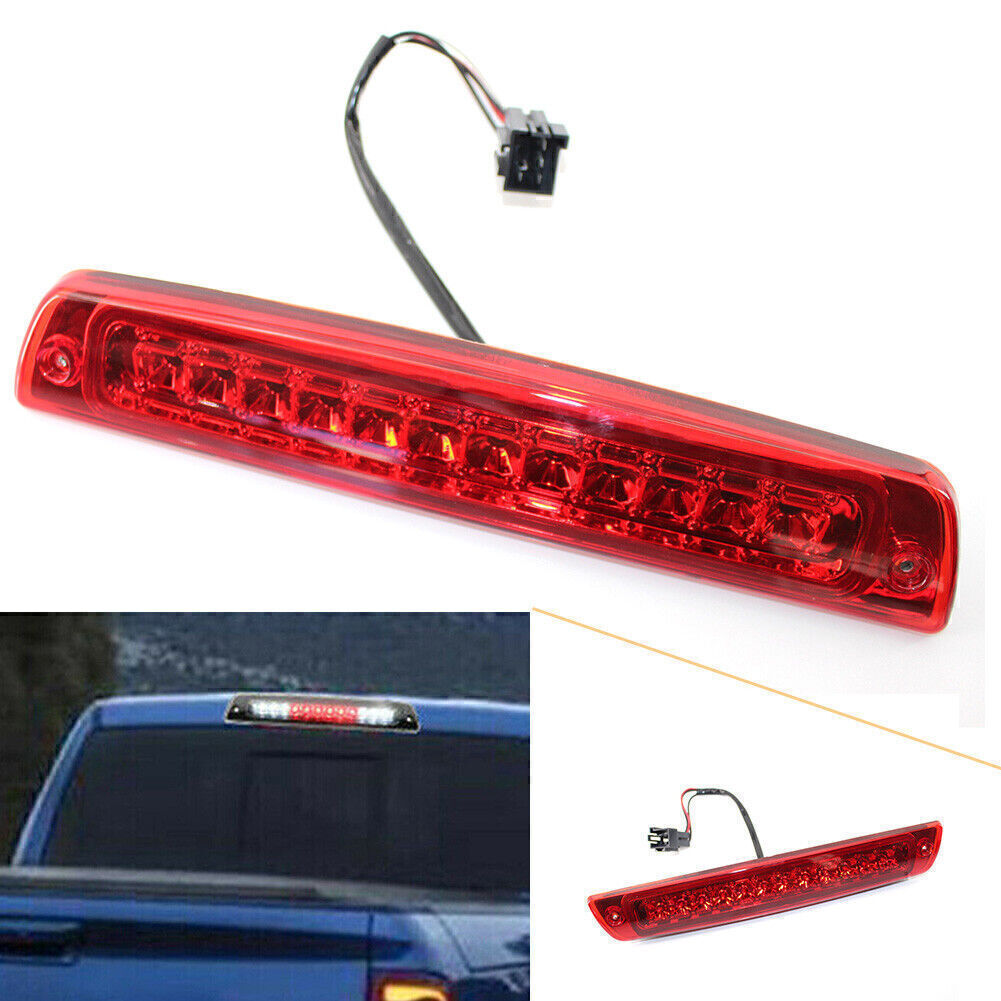 High Mount LED 3rd Brake Light Lamp Fit 1994-2001 for Dodge for Ram 1500/2500/3500 Red