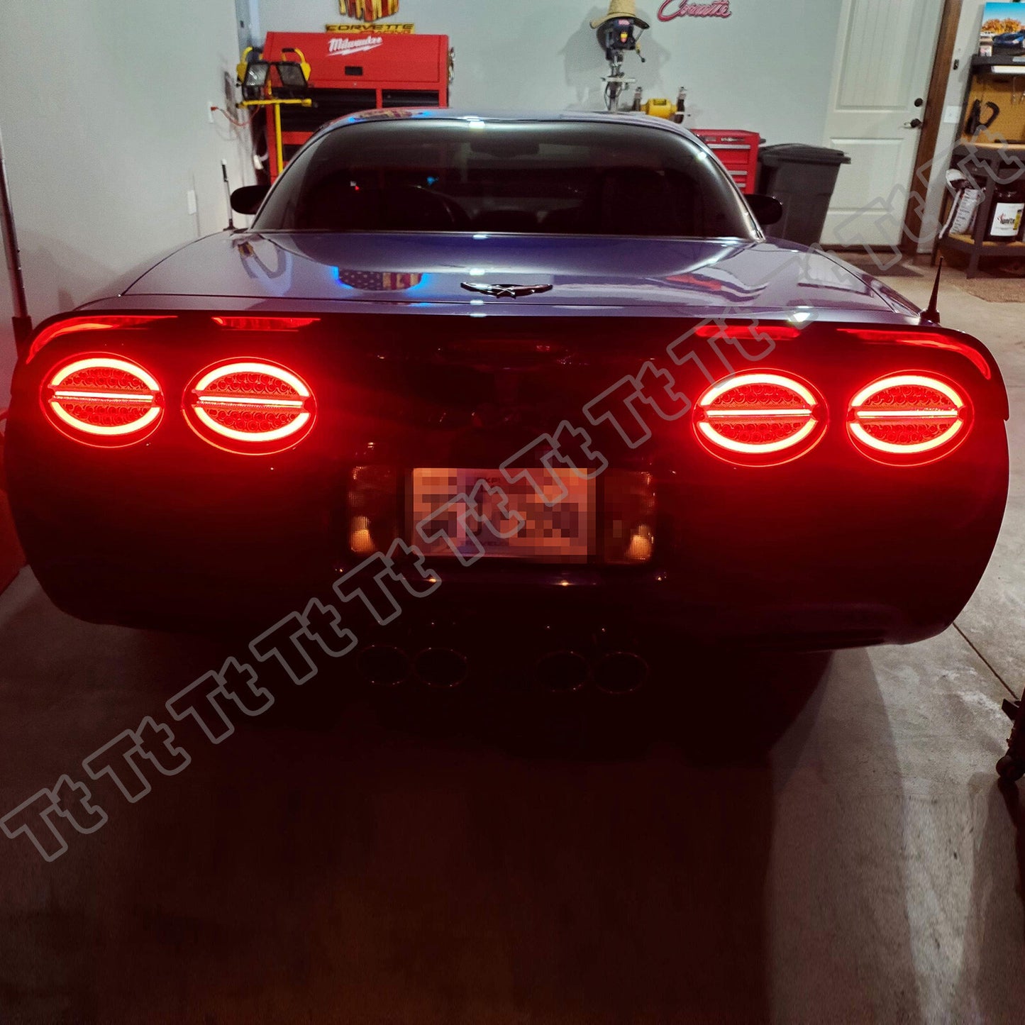 Suitable for 1997-2004 for Corvette C5 Halo LED taillights with brake lights and super flashing beams.