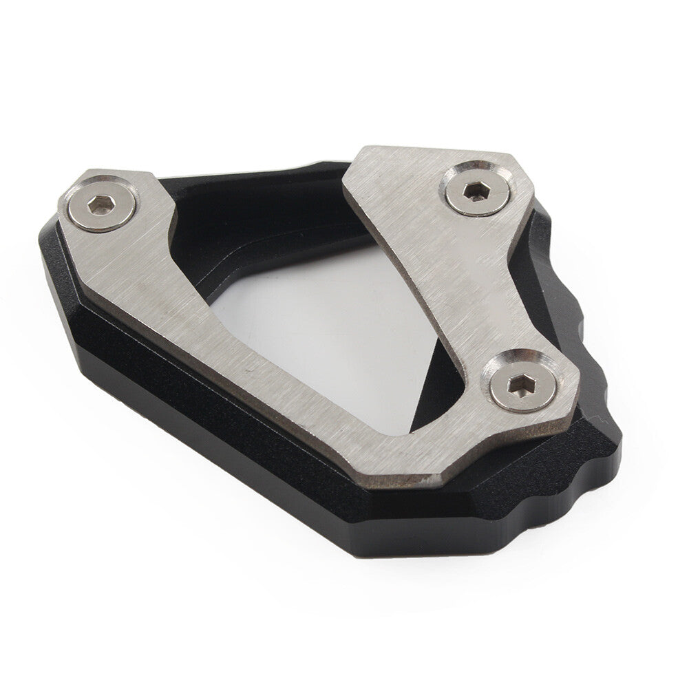 Kickstand Side Stand Enlarger Foot Support Plate Black for Yamaha MT-10 2015-21