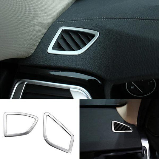 Dashboard Upper ABS Silver for BMW 3 4 Series GT 2013-2019 Air Outlet Vent Trim