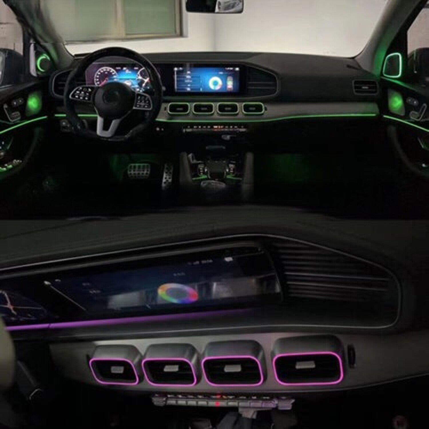 LED vent ambient lighting suitable for Mercedes-Benz GLE GLS W167 2023 GLE350 GLE450