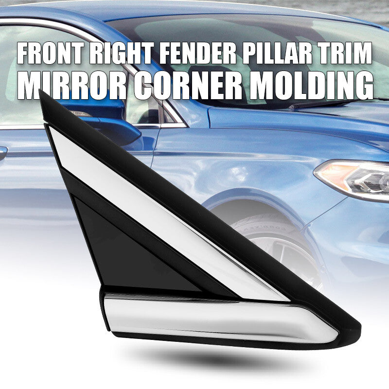 Right Side Fender Pillar Trim Mirror Corner Molding fit 2013-2018 for Ford Fusion