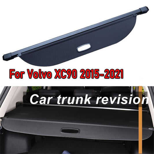 for Volvo XC90 15-21 Black Retractable Cargo Luggage Security Shade Shield Cover