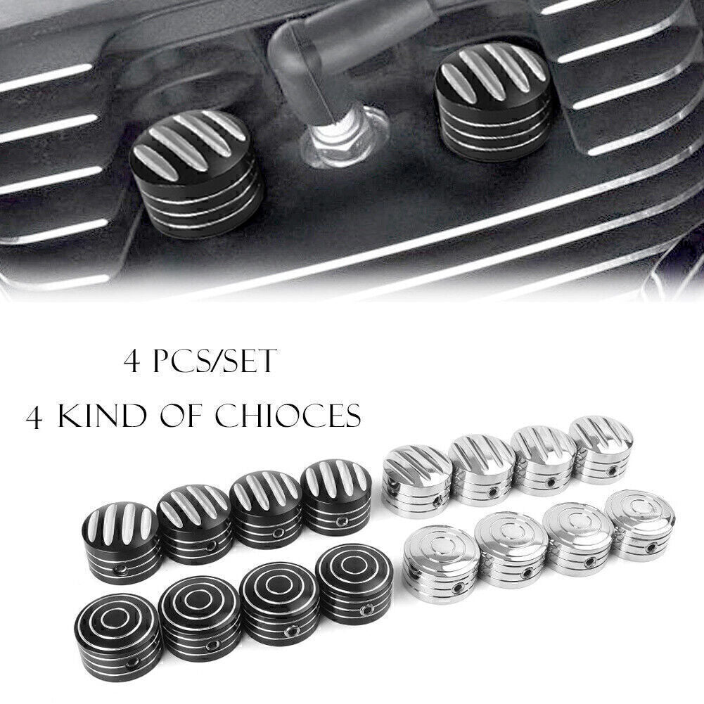 4x Bolt Decorative Cap Fit 1986+ XL 08-13 XR 85-99 Evolution 1340 1999+Twin Cam