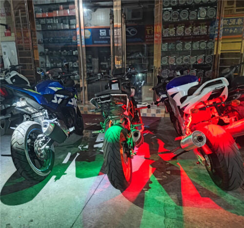 Fit For YZF R1 R6 YFM LED Strobe Warning Light Flashing Emergency Signal Lamp