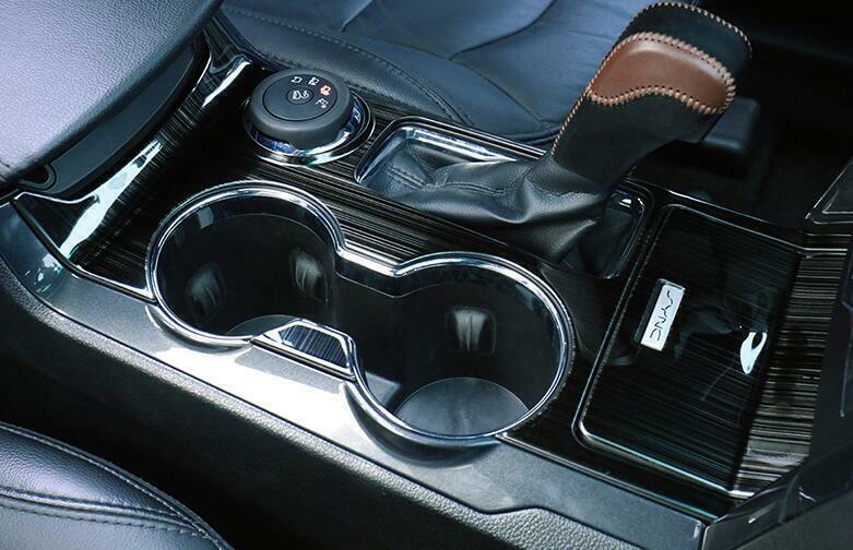 Central Console Gear Shift Panel Trim for Ford Explorer 2016-2019 Black Titanium