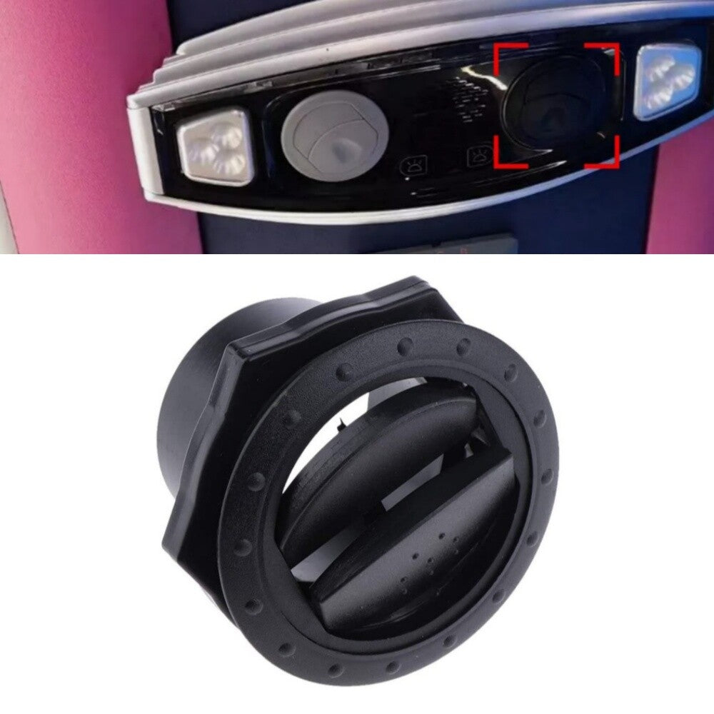 Black Vent Air Outlet Rotating Round Ceiling Universal For Car RV Bus ATV A/C
