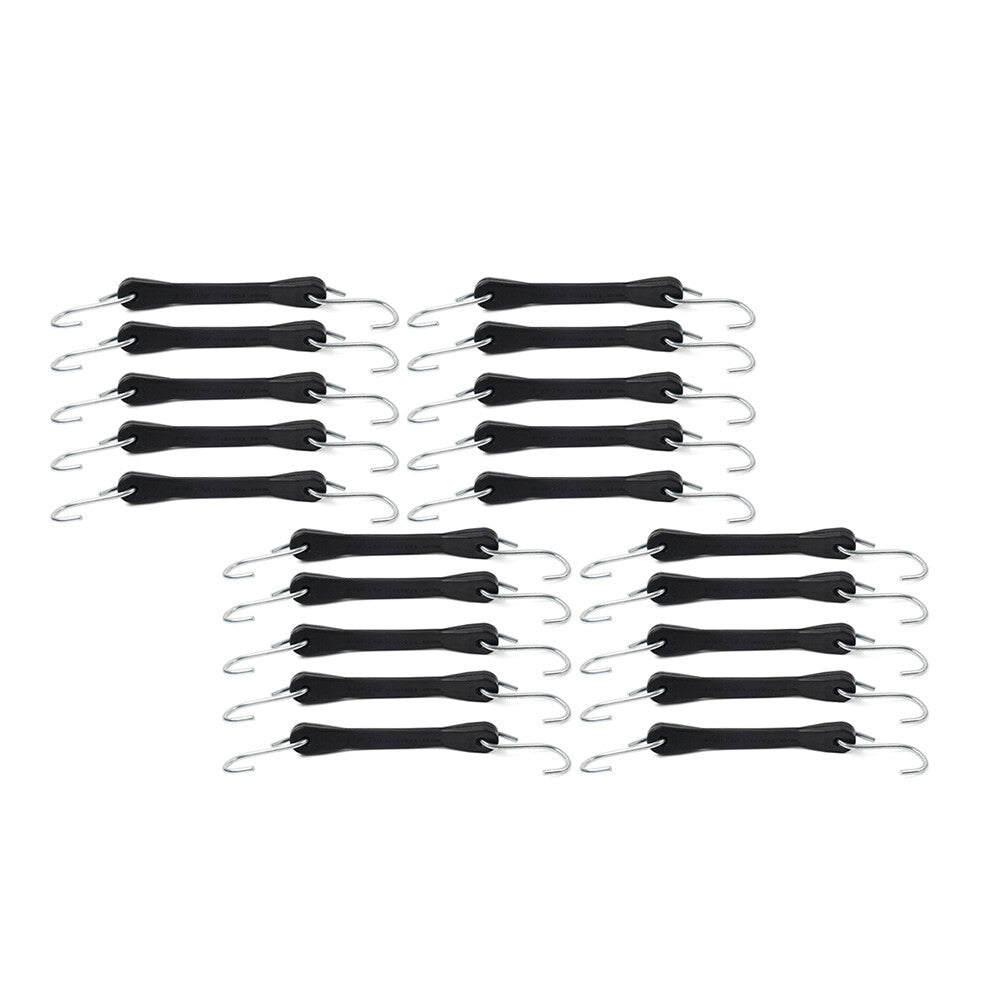 6 Heavy Duty Rubber Tarp Straps Tie Down Bungee Cords With Hook