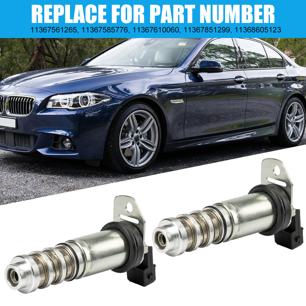 2XTiming Control Valve VVT Solenoid for BMW 335i 535i 550i M3 X3 X5 11368605123