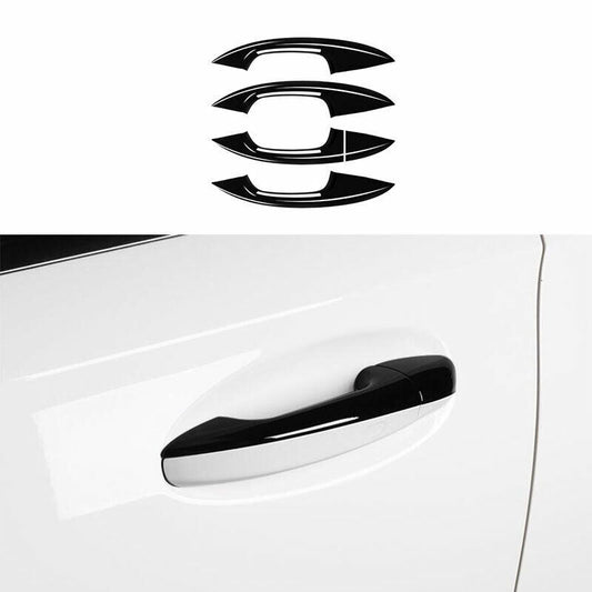 5X for Benz A-Class W177 2019-2022 Glossy Black Outside Door Handle Cover Trim