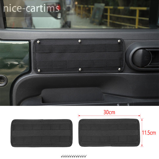 2¡ÁInner Front Door Storage Tactical Hanging Board for Jeep for Wrangler JK 2007-2010