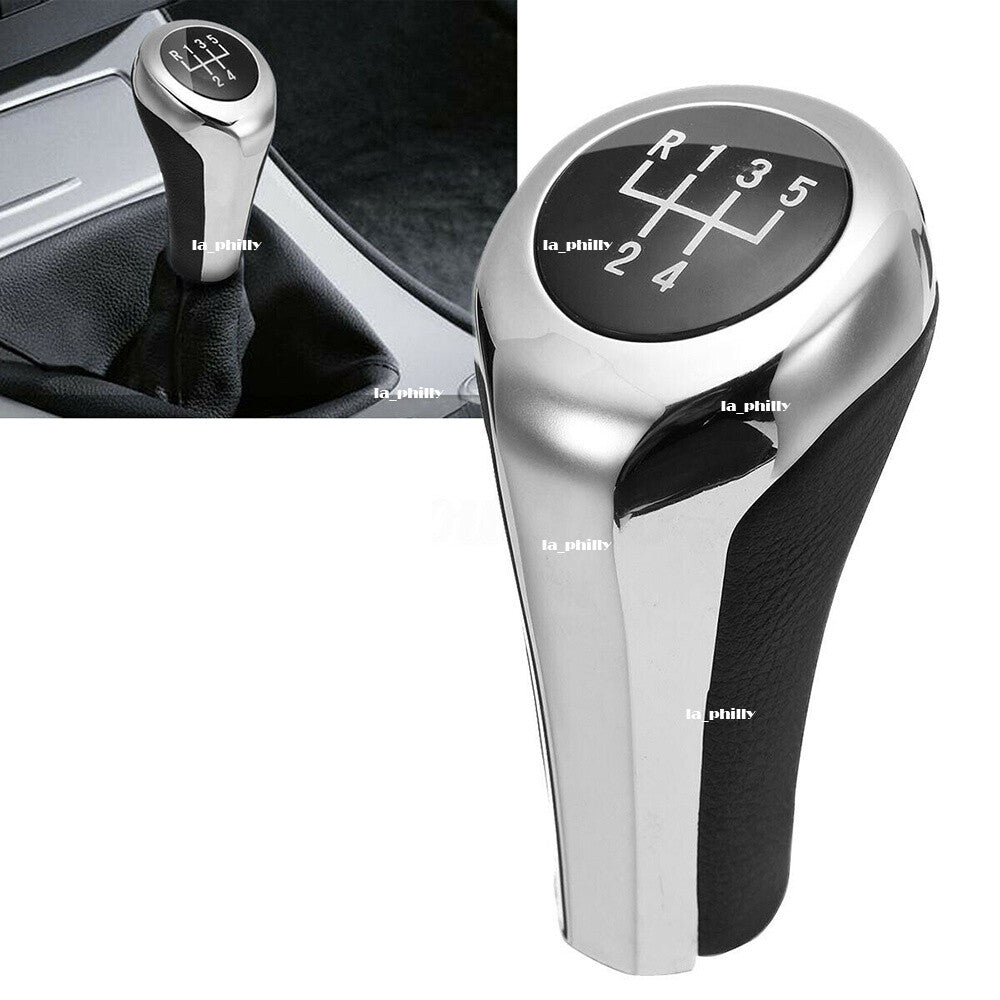 Chrome 5 Speed Gear Shift Knob for BMW 1 3 5 6 Series E46 E53 E60 E61 X1 X3 for X5